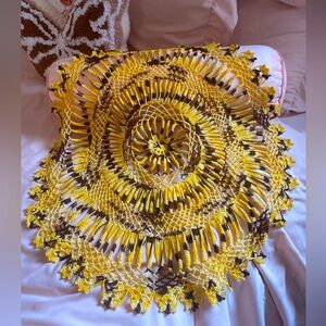 🐝 Spiral sun 🌻☀️ crotchet table top decor hand made